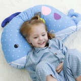 Animal attached child-baby microfiber pillow